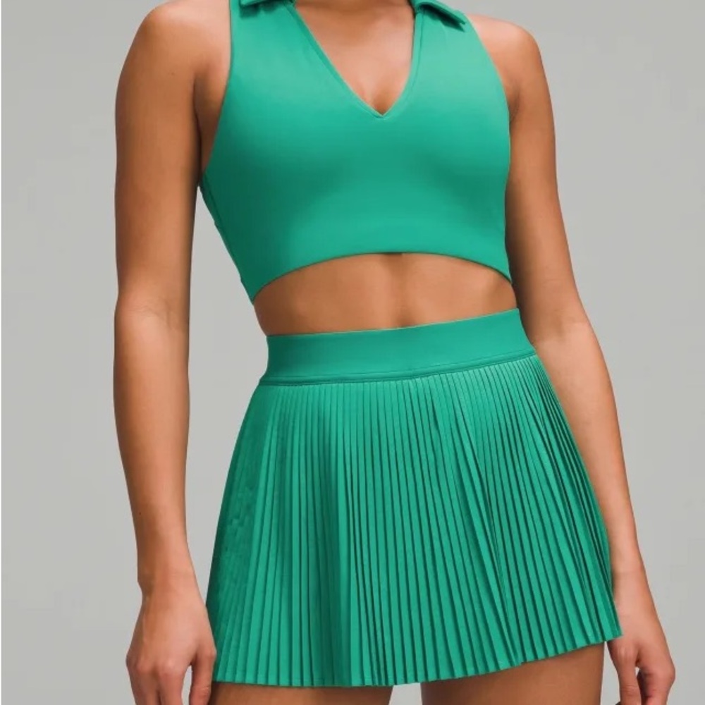 Lululemon Varsity High-Rise Pleated Tennis Skirt  Cascadia Green